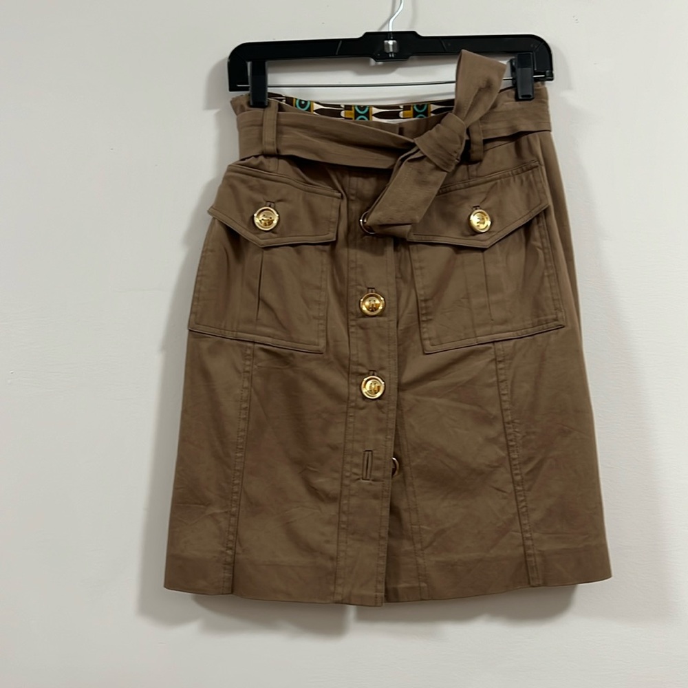 MILLY button up skirt